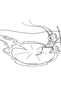 Fisă de colorat cu Mulan de colorat p98