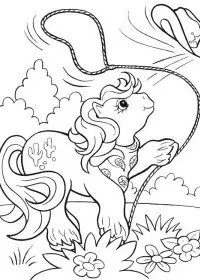 Fisă de colorat cu My little poney de colorat p06