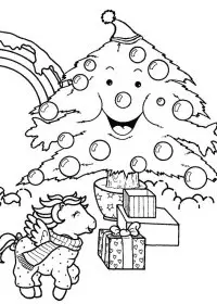 Fisă de colorat cu My little poney de colorat p08