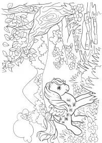 Fisă de colorat cu My little poney de colorat p09