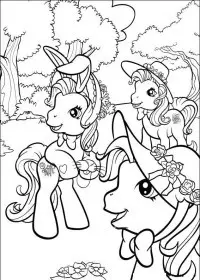 Fisă de colorat cu My little poney de colorat p10