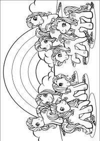 Fisă de colorat cu My little poney de colorat p13