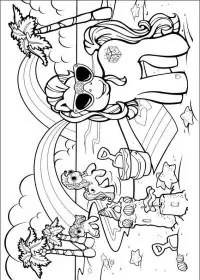 Fisă de colorat cu My little poney de colorat p14