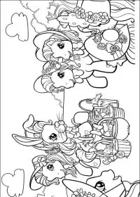 Fisă de colorat cu My little poney de colorat p27