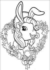 Fisă de colorat cu My little poney de colorat p29