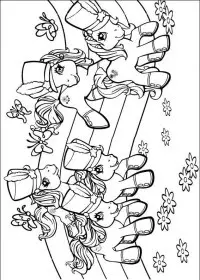 Fisă de colorat cu My little poney de colorat p30