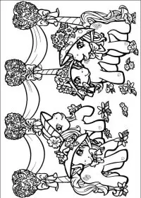 Fisă de colorat cu My little poney de colorat p32