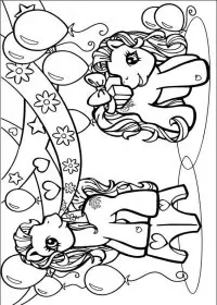 Fisă de colorat cu My little poney de colorat p35