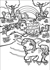 Fisă de colorat cu My little poney de colorat p39