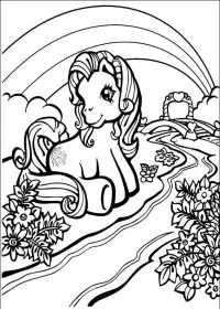 Fisă de colorat cu My little poney de colorat p42