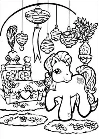 Fisă de colorat cu My little poney de colorat p48