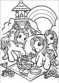 Fisă de colorat cu My little poney de colorat p50