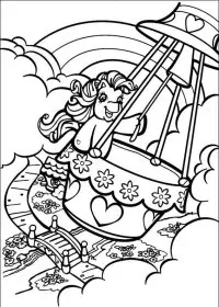 Fisă de colorat cu My little poney de colorat p51