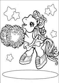 Fisă de colorat cu My little poney de colorat p59