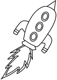 Fisă de colorat cu Nave spatiale de colorat p03