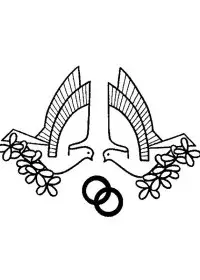 Fisă de colorat cu Nunta de colorat p04