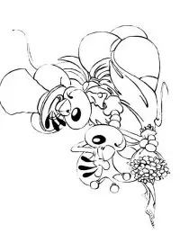 Fisă de colorat cu Nunta de colorat p16