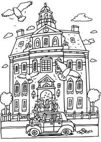 Fisă de colorat cu Nunta de colorat p30