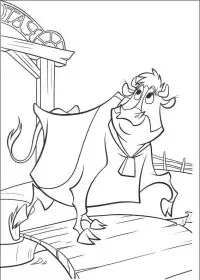 O Ferma Trasnita de colorat