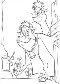 Fisă de colorat cu O ferma trasnita de colorat p04