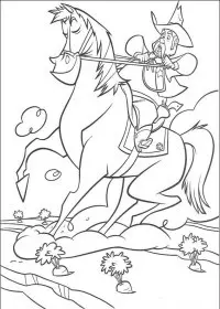 Fisă de colorat cu O ferma trasnita de colorat p06