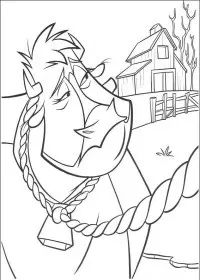Fisă de colorat cu O ferma trasnita de colorat p10