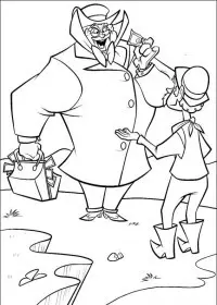 Fisă de colorat cu O ferma trasnita de colorat p20