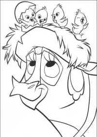 Fisă de colorat cu O ferma trasnita de colorat p23