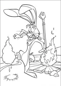 Fisă de colorat cu O ferma trasnita de colorat p27