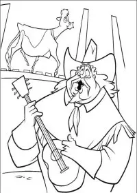 Fisă de colorat cu O ferma trasnita de colorat p33