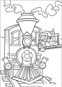 Fisă de colorat cu O ferma trasnita de colorat p37