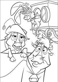 Fisă de colorat cu O ferma trasnita de colorat p38