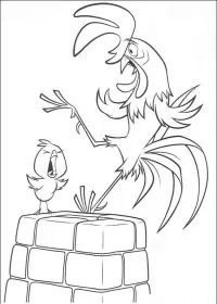 Fisă de colorat cu O ferma trasnita de colorat p45