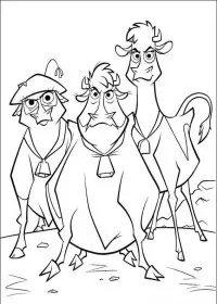 Fisă de colorat cu O ferma trasnita de colorat p46