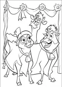 Fisă de colorat cu O ferma trasnita de colorat p49