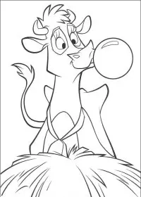 Fisă de colorat cu O ferma trasnita de colorat p50