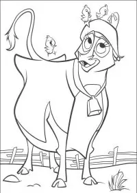 Fisă de colorat cu O ferma trasnita de colorat p51