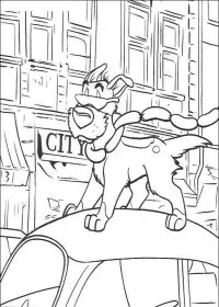 Fisă de colorat cu Oliver de colorat p06
