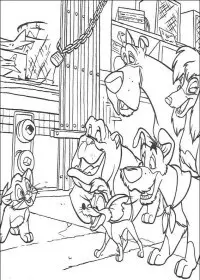 Fisă de colorat cu Oliver de colorat p15