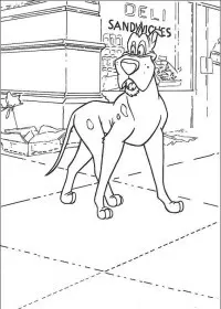 Fisă de colorat cu Oliver de colorat p21