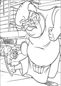Fisă de colorat cu Oliver de colorat p39