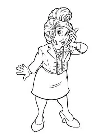 Fisă de colorat cu Oraselul lenes de colorat p03