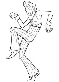 Fisă de colorat cu Oraselul lenes de colorat p07