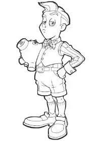 Fisă de colorat cu Oraselul lenes de colorat p10