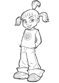 Fisă de colorat cu Oraselul lenes de colorat p11