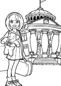 Fisă de colorat cu Oraselul lenes de colorat p12