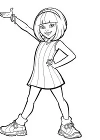 Fisă de colorat cu Oraselul lenes de colorat p14