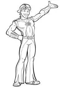 Fisă de colorat cu Oraselul lenes de colorat p15