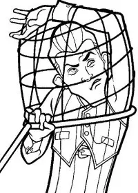 Fisă de colorat cu Oraselul lenes de colorat p22