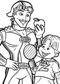 Fisă de colorat cu Oraselul lenes de colorat p23